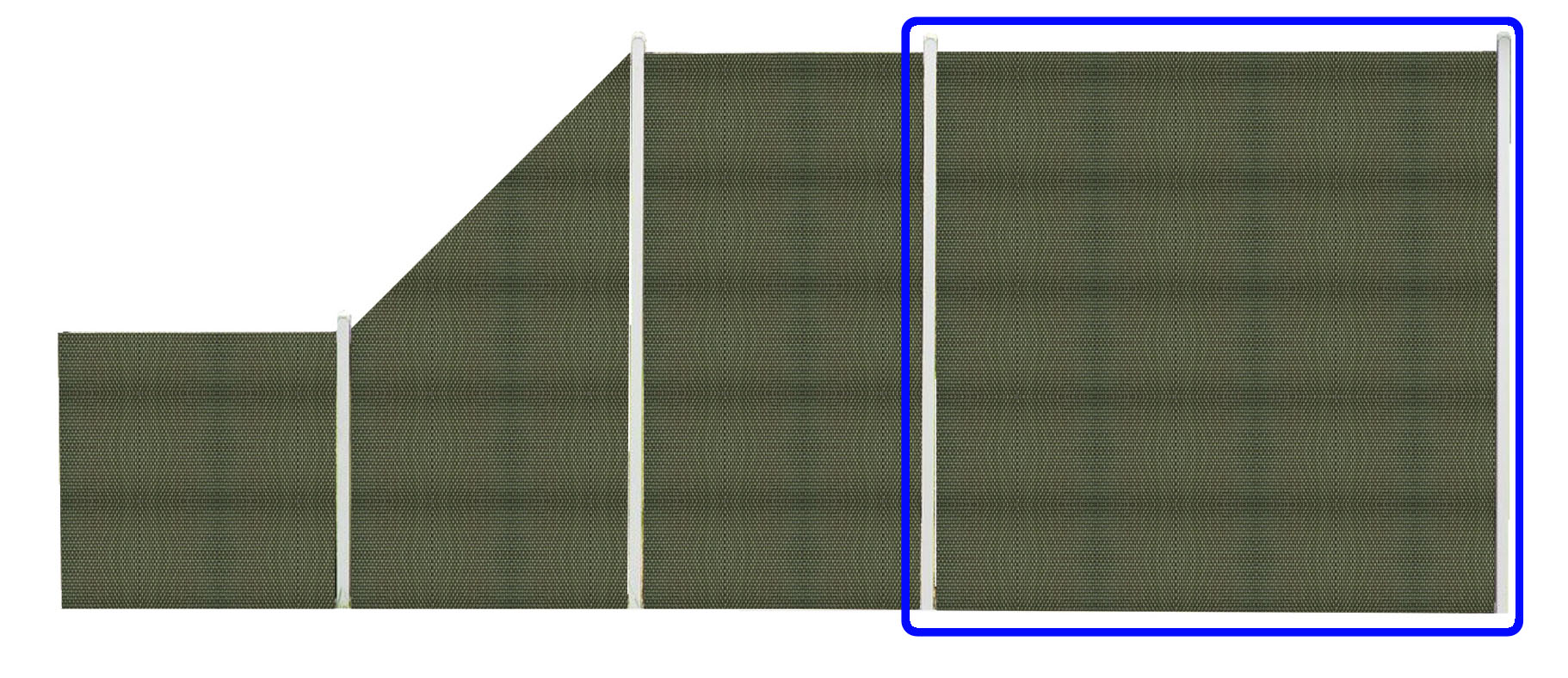 Płot Panelowy Dwustronny 180x180cm Technorattan – kolor miodowy